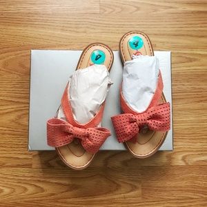 Born Perforated Bow Sandal